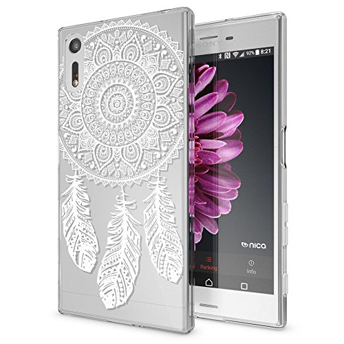 Sony Xperia XZ Case Phone Cover by NICA, Ultra-Thin Silicone Pattern Back Protector Soft Skin, Crystal Clear Gel Shockproof Bumper, Slim Transparent Protective for Sony XZ, Designs:Dreamcatcher