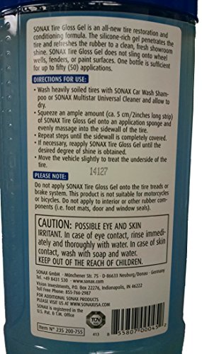 Sonax (235200-755) Tire Gloss Gel - 16.9 fl. oz.
