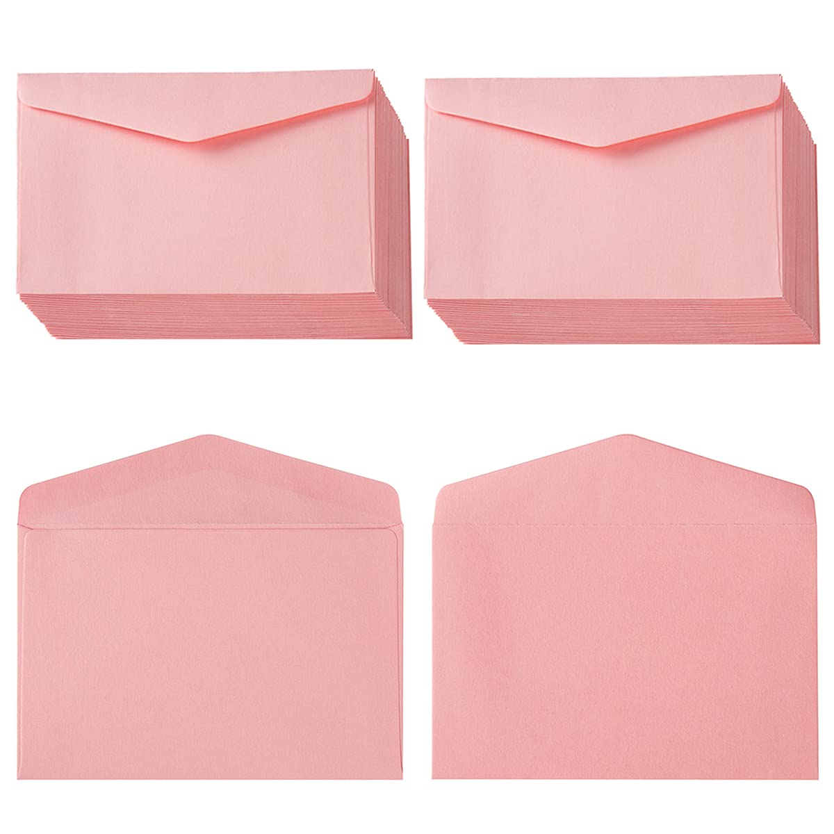 Photo 1 of 120 Pack Mini Envelopes Small Envelopes Self-Adhesive Kraft Paper Tiny Pockets for Business Cards Christmas Holiday Small Gift Cards Invitations Cards(4.13"×2.76") (Pink)