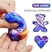 Rihachan Fluffy Slime - Galaxy Egg Slime Floam Slime Colorful kids putty Mud Non-toxic No Borax DIY Stress Relief Toys Kids Adult-3 Pack