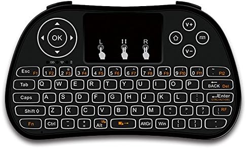 Mudix P9 2.4GHz Mini Wireless Keyboard with Touchpad Mouse, Rechargable Li-ion Battery with Mouse for PC/Mac/Android