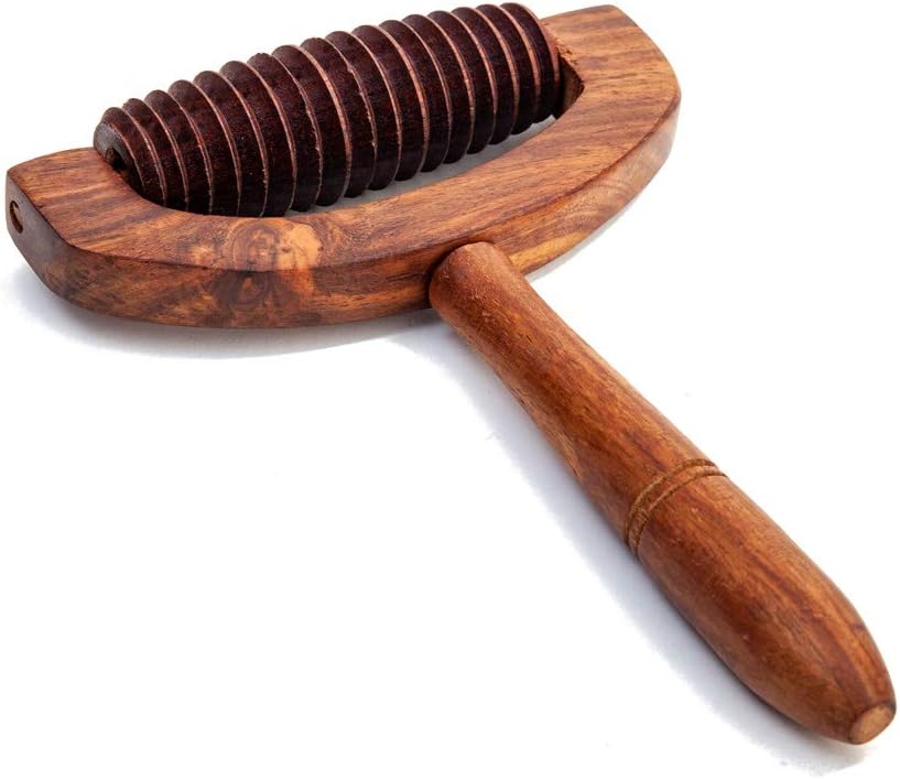 NatureSooth Handcrafted Wooden Limb Massager - Relieves Tired Leg and Arm Muscles, Brown