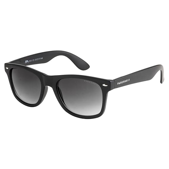 UV Protected Wayfarer Unisex Sunglasses - (SOC-FA-903-C2|53|Grey Color Lens)