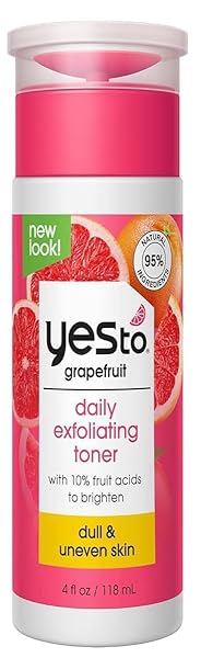 YES TO GRAPEFRUIT DAILY EXFOLIATING TONER, BRIGHTENING FORMULA...