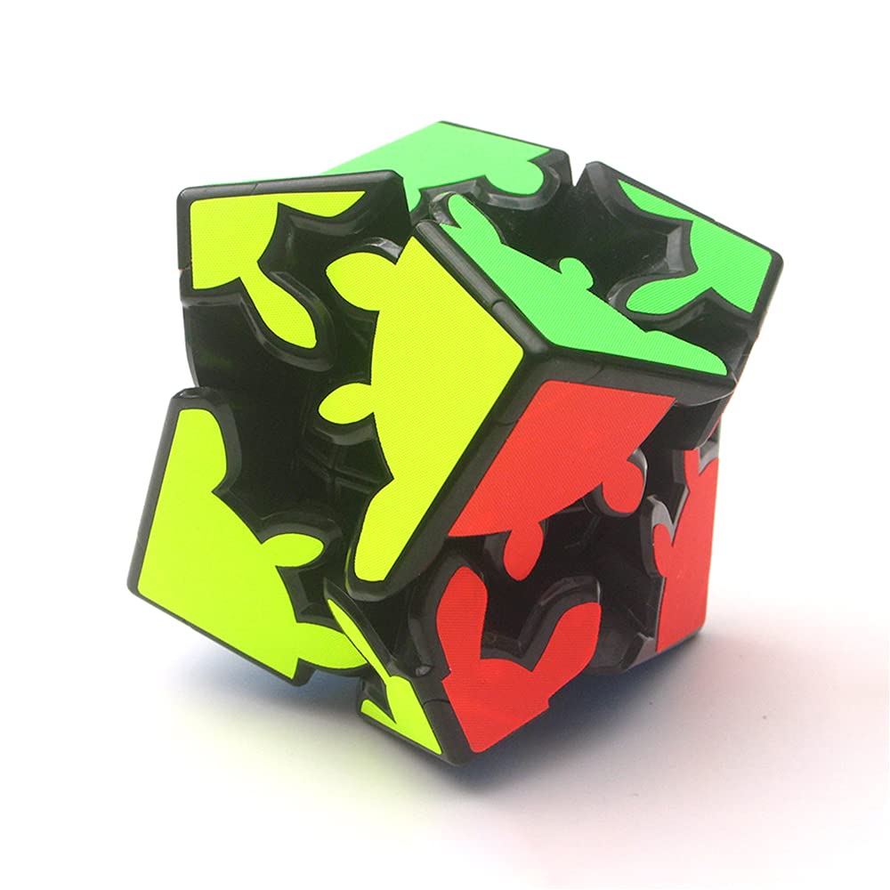 Yealvin 2×2 Gear Cube, 2×2 Gear Magic Speed Cube Brain Teaser Puzzle Toys Educational Toys for Children
