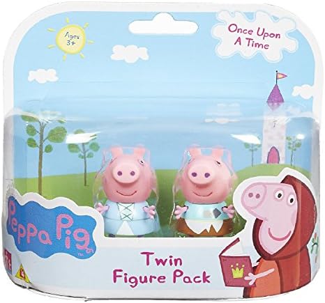 Peppa Pig Once Upon A Time Twin Figure Pack- Princess Peppa &amp; Peppa In Rags (Dispatched From UK)