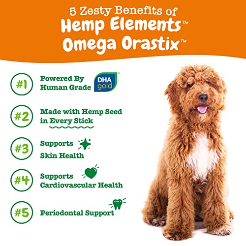 Zesty Paws OraStix for Dogs Hip & Joint Mobility Sticks with Hemp