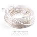 Brizled 18ft 216 LED Rope Lights, 120V UL Listed Plugin Rope Lights Connectable with Clear PVC Tube, Indoor/Outdoor Decorative Rope Lighting for Backyards, Garden, Patio, Christmas, Warm White(3000K)