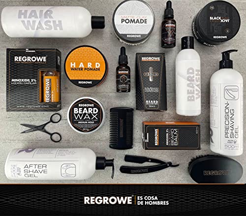 Regrowe - Bálsamo de Crecimiento de Barba Fortificado Regrowe Plus 5% | 3 Piezas…