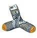 Blue Q Hellraiser Grey and Yellow Socks (One Size)