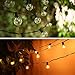 Icicle Globe String Lights, Connectable 25Ft G40 Crystal Bulbs by UL for Indoor/Outdoor, Patio, Lawn, Garden, Party, Wedding, Bistro Café, Seasonal Holiday and Christmas (Black)