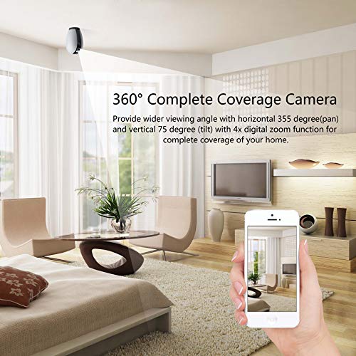 Ssnwrn Baby Monitor 1080P WiFi IP Camera with Infrared Night Vision, Home Security Surveillance Camera for Baby/Elder/ Pet/Nanny Monitor, Pan/Tilt, Two-Way Audio[Upgraded Version] - Thumbnail 5