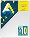 Art Alternatives stretched  White Canvas Super Value Pack-8 x 10 inches-Pack of 10
