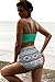 Angerella Retro Vintage High Waisted Bikinis Swimwear Bathing Suit, Green Mint, US8-10=Tag Size XL