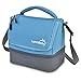 LunchBots Duplex Insulated Lunch Bag - Dual Section Design Fits Uno, Duo, Trio, Quad, Rounds, Bento Cinco Perfectly - Roomy Thermal Lunch Bag - Aqua