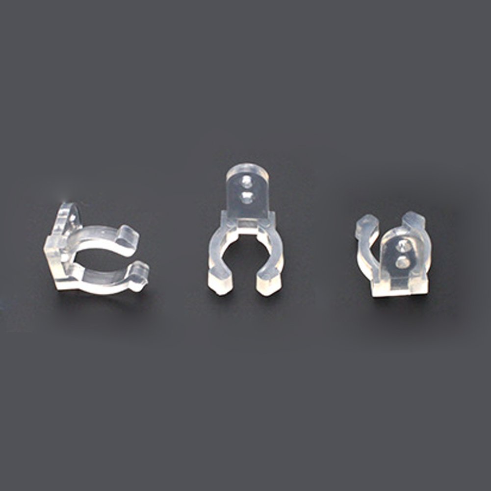 LED Rope Light Clips Holder 100Pack 1/2 inches clear PVC Mounting