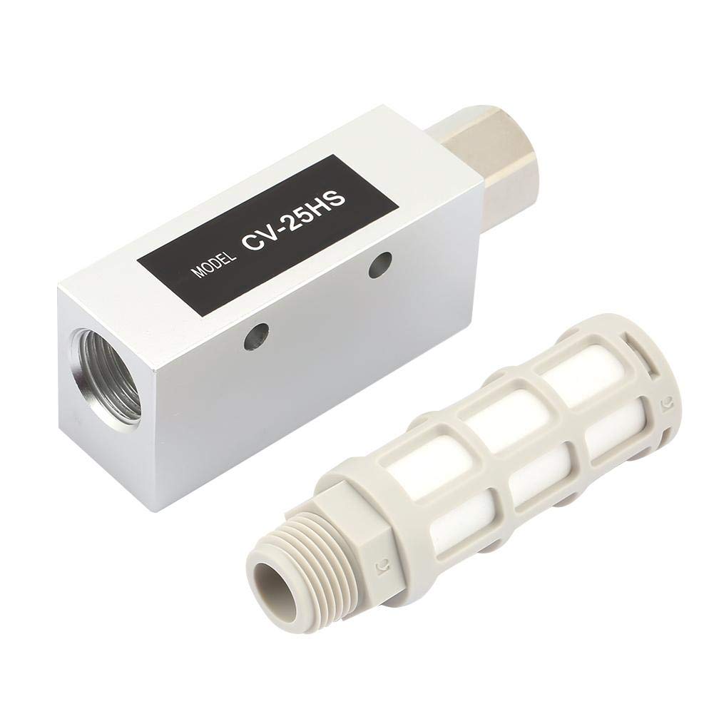 Akozon Vacuum Generator,CV-25HS Pneumatic Air Exhaust Vacuum Generator Ejector with Silencer - Image 5