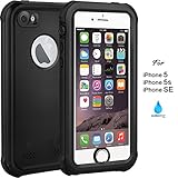 iPhone 5 5S SE Waterproof Case, 2017 Version IP68 Case by ASAKUKI, Certified Case, Full Body Protective, Shockproof, Scratch-proof, Dustproof Case With Sensitive Screen Protector