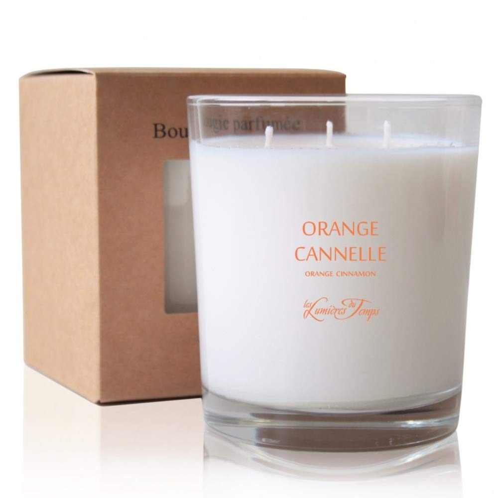 Les Lumières du Temps Vegetable Candle 350 g - 3 Wicks - Cinnamon Orange