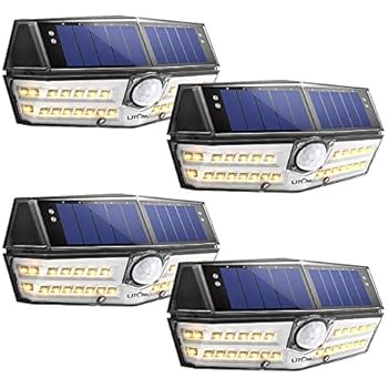 Solar Motion Sensor Light Outdoor, iThird LED Solar Powered Security