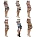 Wholesale Pack of 6 Capri Soft Spandex Tribal Mixed Print