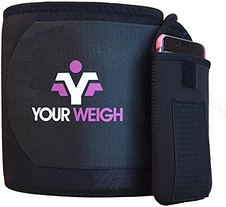 Quality Waist Trainer By Your Weigh – Abs Exercise Workout Equipment For Weight Loss, Sized To Fit S-XL With Detachable Pocket