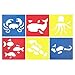 Homder Stencils Templates Painting Gift for Boys and Girls - Transportation, Insects, Sea Animals, Land Animals, Dinosaur - Great for School Project or Family Party Painting Games (30pcs)