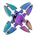 Anwish Colorful Metal Rainbow Finger Spinner High Speed Stainless Steel Bearing ADHD Focus Anxiety Relief Toys Perfect For Autism and ADD, ADHD, Anxiety (G)