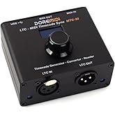 DOREMIDI LTC-MIDI Timecode Sync (MTC-20) device to synchronize MIDI timecode and SMPTE LTC timecode MTC-20
