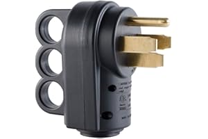 Veepeak Prise mâle de rechange NEMA 14-50P robuste 125 V/250 V 4 broches avec poignée facile à prendre en main