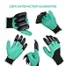 Awefrank Garden Gloves with Fingertips Claws Quick– Great for Digging Weeding Seeding poking -Safe for Rose Pruning –Best Gardening Tool -Best Gift for Gardeners (Double Claw)