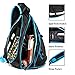 SEEU Large Sling Bag Backpack with Shoe Pocket, 32L Multi-Pocket Gym Bag (Blue)