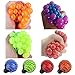 ZLTFashion Anti Stress Face Reliever Grape Ball Autism Mood Squeeze Relief Healthy Funny Tricky Toy Funny Geek Gadget Vent Toy (Blue)