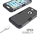 LONTECT for iPhone 7 Plus Case Hybrid Heavy Duty Shockproof Full-Body Protective Case with Dual Layer [Hard PC+ Soft Silicone] Impact Protection for Apple iPhone 7 Plus - Black