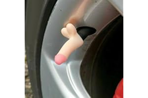 4 Pcs Prank Tire Valve Stem Cap Airtight Dust Proof Cover Universal for Car SUV Bike Trucks and Motorcycles Car Wheel Tire Ex