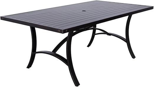 Amazon Com Patio Santa Rosa 42x72 Inch Aluminum Frame Rectangle