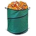 TABOR TOOLS Pop Up Waste Bag, Kangaroo Bag, Reusable Yard Waste Bag, Collapsible Leaf Container with Pop-Up Spring, Canvas Trash Can for Garden, RV or Camping (30 Gal). TR35A.