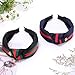 Wide Striped Headbands For Women Hair Hoops With Bee Animal Women's Hair Accessories Bow Cross Cloth Wrapped Head Wrap For Girl