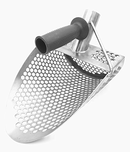 Miami 11" x 8" Stainless Steel Metal Detector Detecting Sand Beach Scoop Shovel Hexagon Holes
