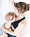 Kindred Bravely French Terry Racerback Nursing Sleep Bra for Maternity/Breastfeeding (Large-Busty, Black)