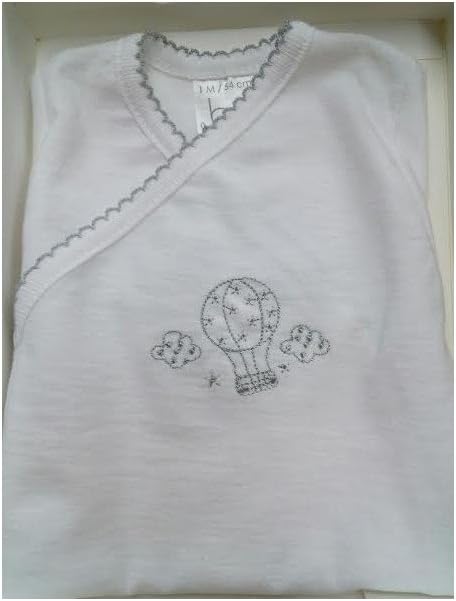 BODY M/CORTA CAJA T.1 M GLOBO 405 20 B/GRIS: Amazon.es: Bebé