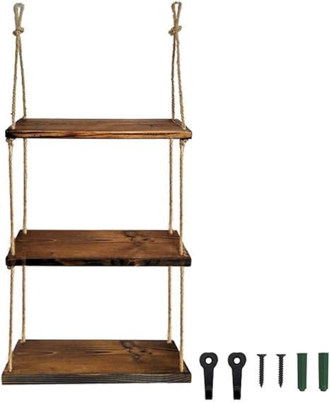 Amazon 壁掛けロープ棚 木製吊り植物棚 3層窓棚 インテリアウィンドウ キッチン バスルーム ベッドルーム用の家の装飾収納棚 オープンシェルフ ラック オンライン通販 Amazon 壁掛けロープ棚 木製吊り植物棚 3層窓棚 インテリアウィンドウ キッチン バスルーム ベッドルーム用の家の装飾収納棚 オープンシェルフ ラック オンライン通販