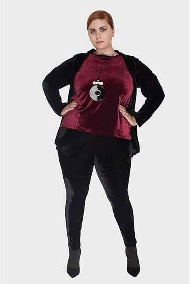 calça de veludo plus size