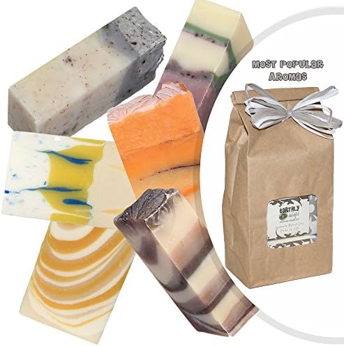 SOAP SAMPLER GIFT SET - Six 2.75 Oz Bars. - All Vegan Ingredients - Skin Health - Eco Friendly - Non Toxic - Cleaner Skin - No Soap Residue - Gift Wrapped - Organic Palm Oil - Most Popular