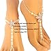 Flower Girl Crystal Barefoot Sandals Rhinestone Starfish Beach Wedding Jewelry Kids Anklet