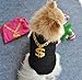 Small Dog Shirt, Voberry Fashion Pet Puppy Clothes Mesh Costumes Pet Dog Cat Cute Necklace T Shirt (L, Black)