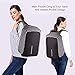 Laptop Backpack business anti-theft waterproof travel computer backpack with USB charging port college school computer bag for women & men fits 15.6 Inch Laptop and Notebook - Grey