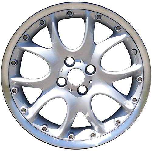 Multiple Manufactures ALY59571U10 Silver Wheel with Machined and Meets All Federal Motor Safety Standards (17 x 7. inches /4 x 100 mm, 48 mm Offset)