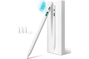 Stylus Pen for iPad 2025-2018 with LED Power Display Fast Charge,Palm Rejection Pencil for iPad 10/9/8/7/6th,11th A16,Air 11/