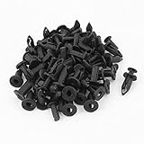 uxcell 50pcs 8mm Plastic Push Rivet Bumper Fastener Pin Clips Retainer Clips
